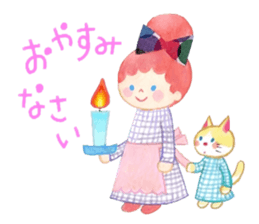 Iridescent girl respect language sticker #10876439