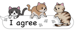 Cat cat cat English version sticker #10876921