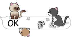 Cat cat cat English version sticker #10876927