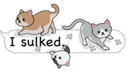 Cat cat cat English version sticker #10876932