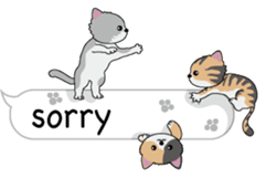 Cat cat cat English version sticker #10876934