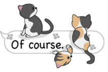 Cat cat cat English version sticker #10876941