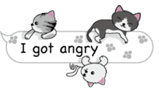 Cat cat cat English version sticker #10876942