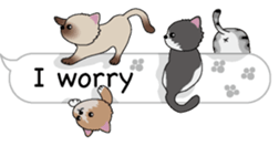 Cat cat cat English version sticker #10876947