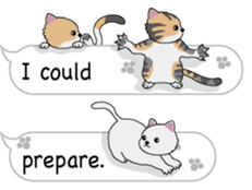 Cat cat cat English version sticker #10876954