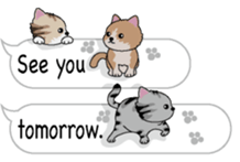 Cat cat cat English version sticker #10876958