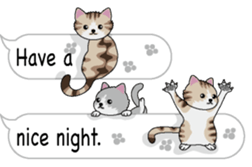 Cat cat cat English version sticker #10876959