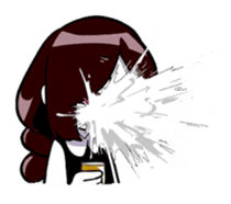 Sleepy girl sticker #10877404