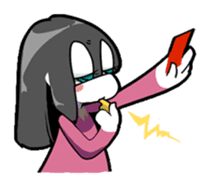 Sleepy girl sticker #10877405