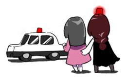 Sleepy girl sticker #10877406