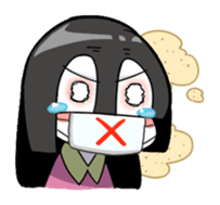 Sleepy girl sticker #10877408