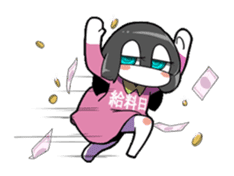 Sleepy girl sticker #10877410