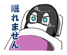 Sleepy girl sticker #10877413