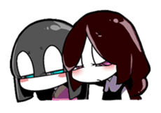 Sleepy girl sticker #10877416