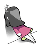 Sleepy girl sticker #10877417