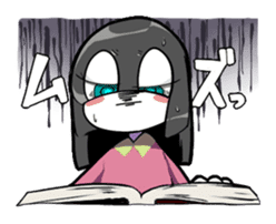 Sleepy girl sticker #10877422