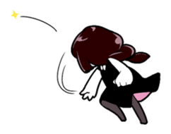 Sleepy girl sticker #10877424