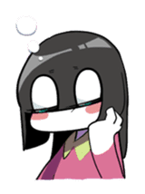 Sleepy girl sticker #10877426