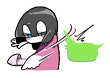 Sleepy girl sticker #10877427