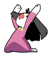 Sleepy girl sticker #10877436