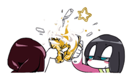 Sleepy girl sticker #10877438