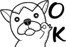 Rude dog (English) sticker #10877481