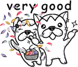 Rude dog (English) sticker #10877482