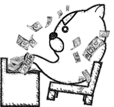 Rude dog (English) sticker #10877486