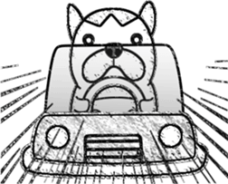 Rude dog (English) sticker #10877487