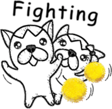 Rude dog (English) sticker #10877489