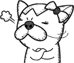 Rude dog (English) sticker #10877494