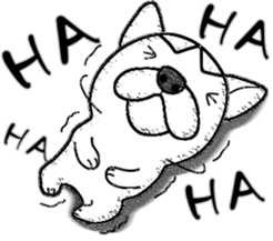 Rude dog (English) sticker #10877496