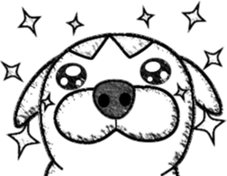 Rude dog (English) sticker #10877503