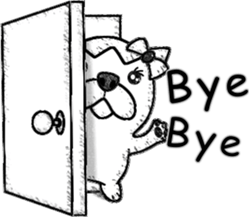 Rude dog (English) sticker #10877504