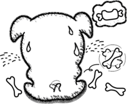 Rude dog (English) sticker #10877509