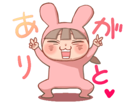 CUTE PINK BUNNY sticker #10877843