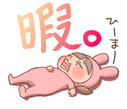 CUTE PINK BUNNY sticker #10877848