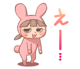 CUTE PINK BUNNY sticker #10877849