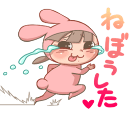 CUTE PINK BUNNY sticker #10877851