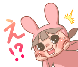 CUTE PINK BUNNY sticker #10877852