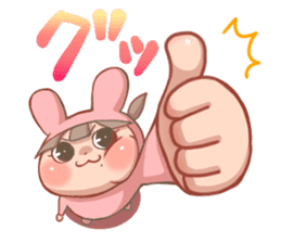 CUTE PINK BUNNY sticker #10877861