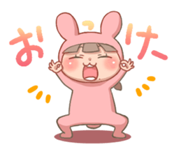 CUTE PINK BUNNY sticker #10877862