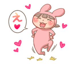 CUTE PINK BUNNY sticker #10877868