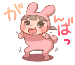 CUTE PINK BUNNY sticker #10877875