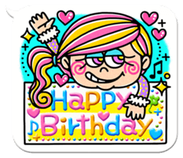 Colorful pop.(White balloon) sticker #10878040