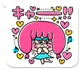 Colorful pop.(White balloon) sticker #10878057