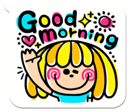 Colorful pop.(White balloon) sticker #10878060