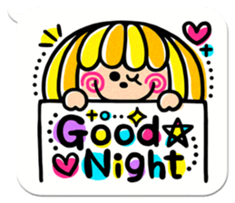 Colorful pop.(White balloon) sticker #10878061