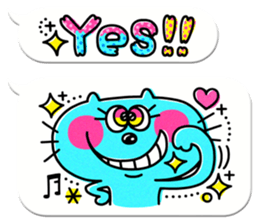 Colorful pop.(White balloon) sticker #10878064