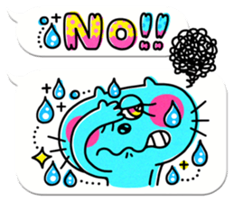 Colorful pop.(White balloon) sticker #10878065